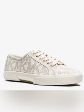Michael Kors Logo Print Sneakers Preowned Light Wear